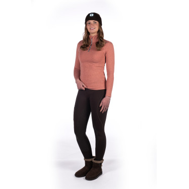Legging Rio con asiento completo de silicona HKM Marrón oscuro Legging Rio con asiento completo de silicona HKM Marrón oscuro