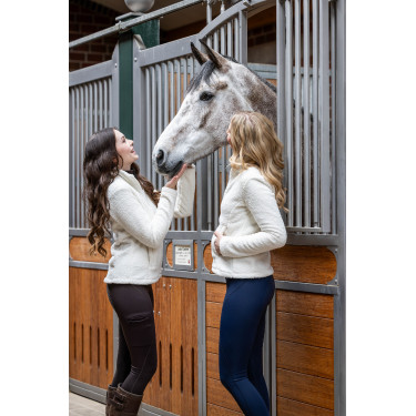 Legging Rio con asiento completo de silicona HKM Marrón oscuro Legging Rio con asiento completo de silicona HKM Marrón oscuro