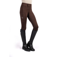 Legging Lana II Style asiento completo de silicona HKM Marrón oscuro Marr&amp;oacute;n