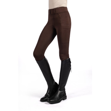 Legging Lana II Style asiento completo de silicona HKM Marrón oscuro Legging Lana II Style asiento completo de silicona HKM Marrón oscuro