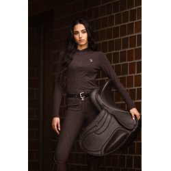 Pantalón Arezzo asiento completo de silicona Lauria Garrelli Marrón oscuro Pantalón Arezzo asiento completo de silicona Lauria Garrelli Marrón oscuro