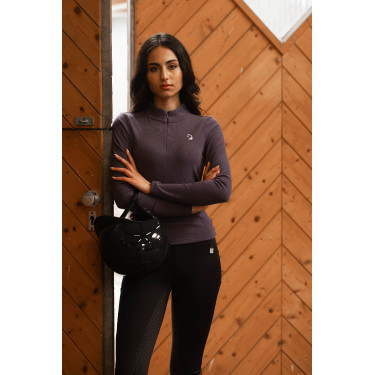 Legging Arezzo asiento completo de silicona Lauria Garrelli Azul oscuro