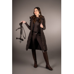 Chaqueta acolchada larga Arezzo Lauria Garrelli Marrón oscuro