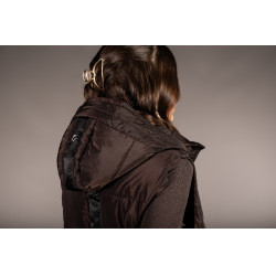Chaqueta acolchada larga Arezzo Lauria Garrelli Marrón oscuro