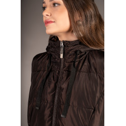 Chaqueta acolchada larga Arezzo Lauria Garrelli Marrón oscuro