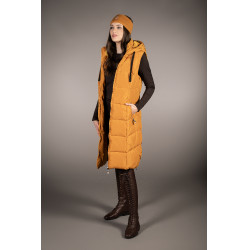 Chaqueta acolchada larga Arezzo Lauria Garrelli Mostaza Amarillo