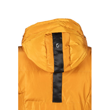 Chaqueta acolchada larga Arezzo Lauria Garrelli Mostaza Amarillo