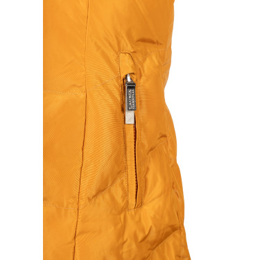 Chaqueta acolchada larga Arezzo Lauria Garrelli Mostaza Amarillo