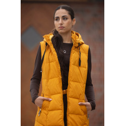 Chaqueta acolchada larga Arezzo Lauria Garrelli Mostaza Amarillo