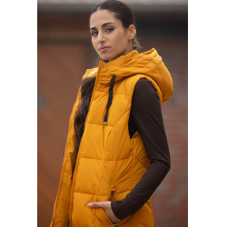 Chaqueta acolchada larga Arezzo Lauria Garrelli Mostaza Amarillo