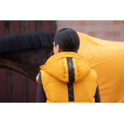 Chaqueta acolchada larga Arezzo Lauria Garrelli Mostaza Amarillo