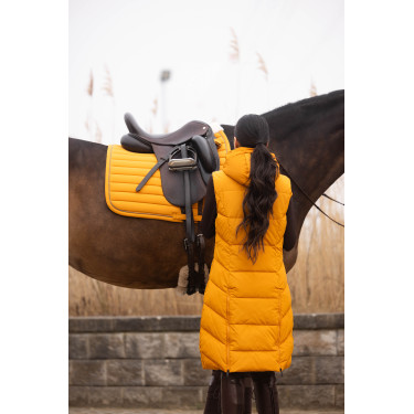 Chaqueta acolchada larga Arezzo Lauria Garrelli Mostaza Amarillo