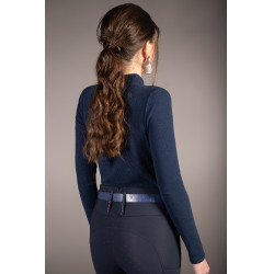 Polo de manga larga Arezzo Soft Lauria Garrelli Azul oscuro