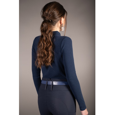 Polo de manga larga Arezzo Soft Lauria Garrelli Azul oscuro