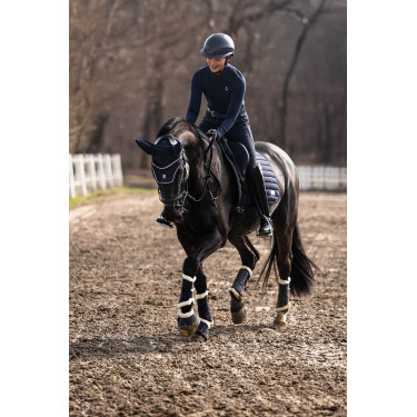 Polo de manga larga Arezzo Soft Lauria Garrelli Azul oscuro