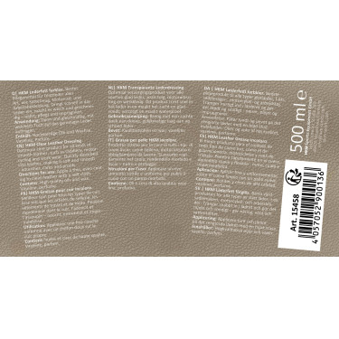 Grasa para cuero HKM Color indicativa Transparente