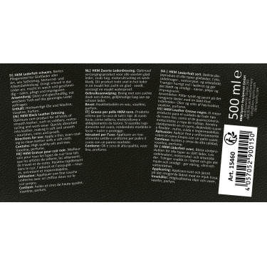 Grasa para cuero negro HKM Negro