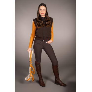 Chaleco Arezzo Teddy Lauria Garrelli Marrón oscuro