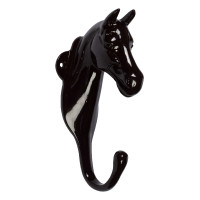 Soporte para cabeza de caballo HKM Marrón oscuro