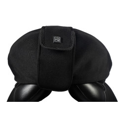 Funda de asiento calefactable para silla de doma sin batería HKM Negro