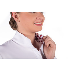 Polo de concurso Hunter de manga corta HKM Blanco