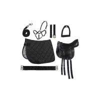 Silla para Shetland set Lucy HKM Negro