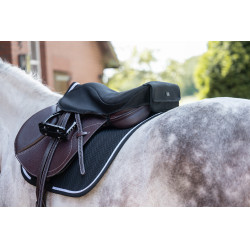 Funda de asiento calefactable para silla de salto Style sin batería HKM Negro