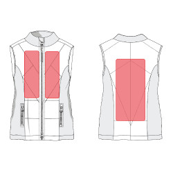 Chaleco térmico Slimline Style HKM Negro