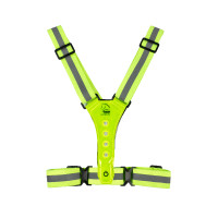 Chaleco luminoso con LED HKM Amarillo fluorescente