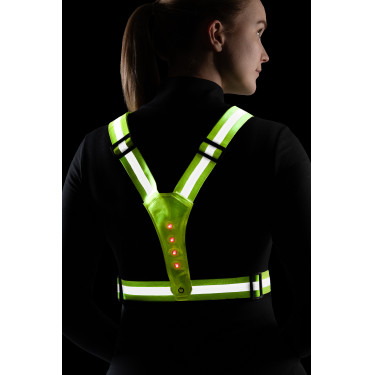 Chaleco luminoso con LED HKM Amarillo fluorescente