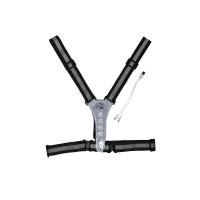 Chaleco luminoso con LED HKM Negro / plata