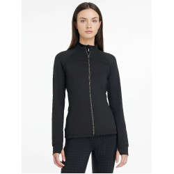 Chaqueta cepillada con cremallera LeMieux Aspen Negro