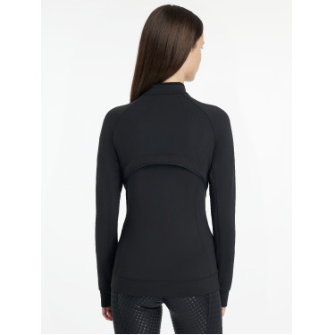 Chaqueta cepillada con cremallera LeMieux Aspen Negro