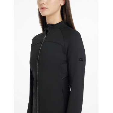 Chaqueta cepillada con cremallera LeMieux Aspen Negro