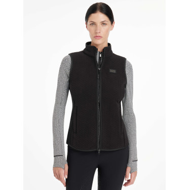 Chaleco sin mangas de forro polar de espiga LeMieux Aspen Motivo de chevrones