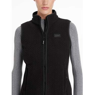 Chaleco sin mangas de forro polar de espiga LeMieux Aspen Motivo de chevrones