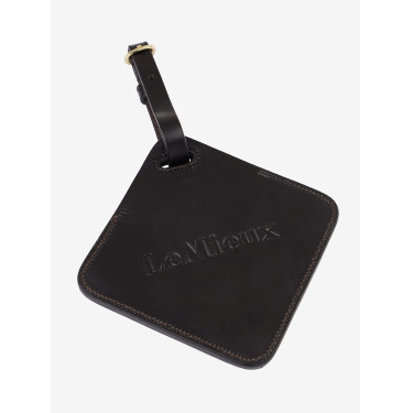 Etiqueta de equipaje de cuero LeMieux Castaño Marrón