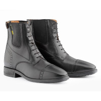 Botas Daslö Gold de cuero con cordones elásticos Negro Botas Daslö Gold de cuero con cordones elásticos Negro