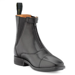 Botas Daslö Gold de cuero con cremallera Negro