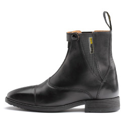 Botas Daslö Gold de cuero con cremallera Negro