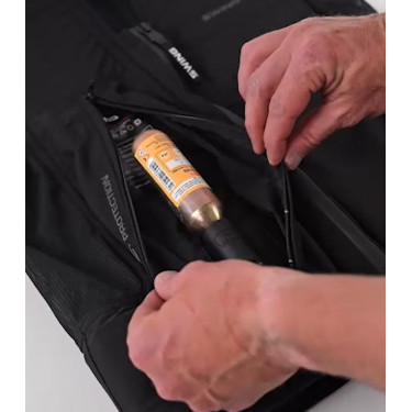 Cuerda de sujeción para chaleco airbag Swing P25 AIR Negro