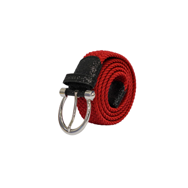 Cinturón elástico para mujer Jomala Flags & Cup Rojo salsa