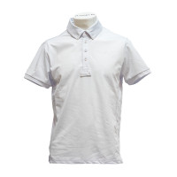 Polo de concurso Flags & Cup de manga corta para hombre San Remo Blanco