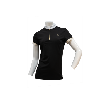 Polo de concurso Flags & Cup niña Andria de manga corta Marino Azul marino