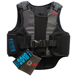 Chaleco de protección con cremallera Tattini para niña y niño Negro