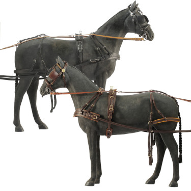 Arnés Daslö para carruaje de 4 ruedas Negro