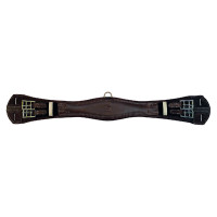 Cinchón corto Tattini de cuero Castaño Marrón