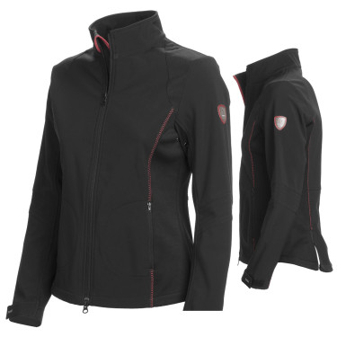 Chaqueta Aosta Tattini para mujer en softshell Negro