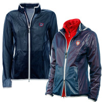 Chaqueta transparente Tattini unisex Azul / ribetes grises Chaqueta transparente Tattini unisex Azul / ribetes grises