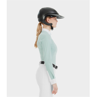 Camisa de mujer Horse Pilot de manga larga Aerolight Verde agua Azul